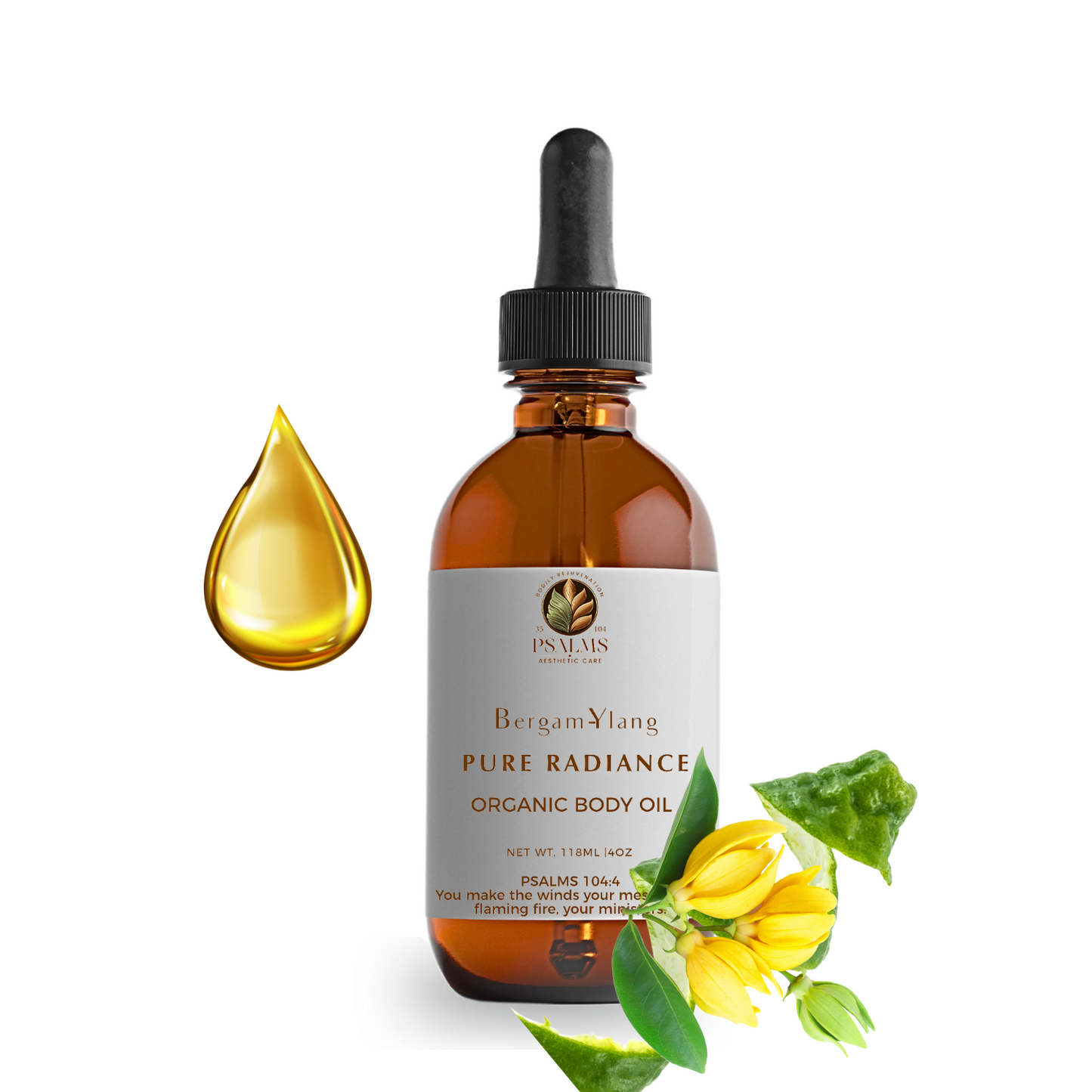 Pure Radiance Bergam-Ylang Organic Body Oil