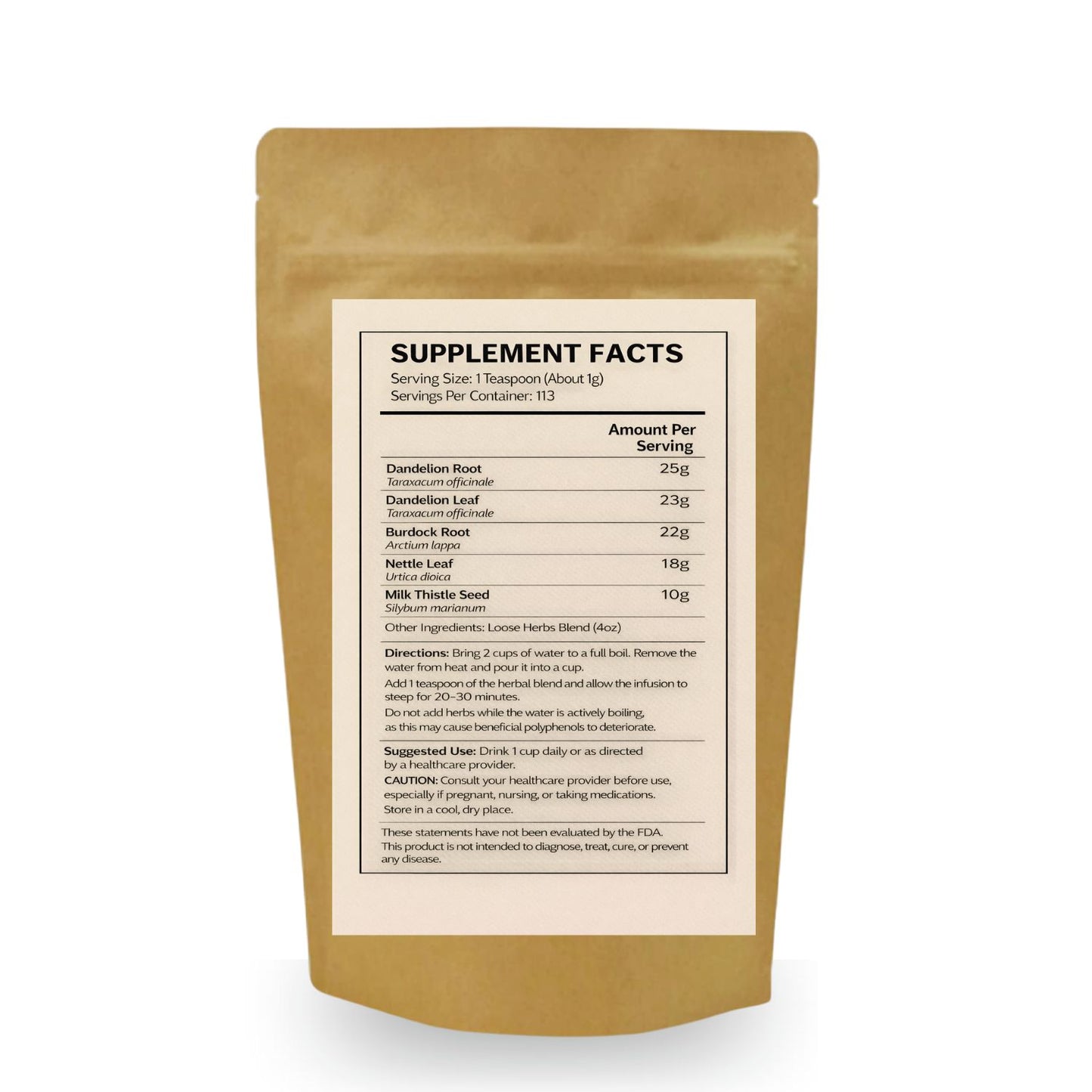 Cleanse Tonic  Herbal Fusion